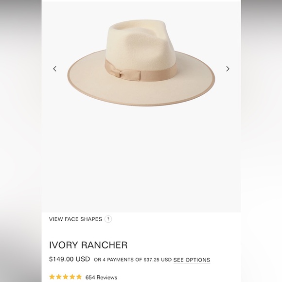 Ivory Rancher Hat - Picture 10 of 11